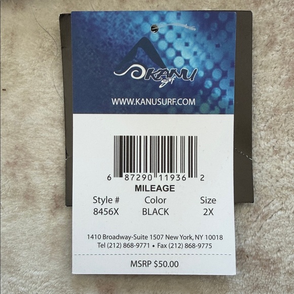 🆕 Kanu Surf Charcoal and White Board Shorts - Picture 4 of 5